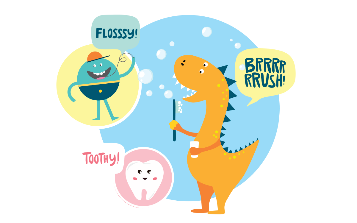 Health Teeth Team mascot characters