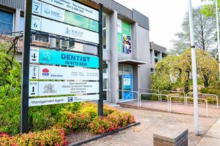 Our street sign that has our dental clinic at the 4th floor in Armidale.