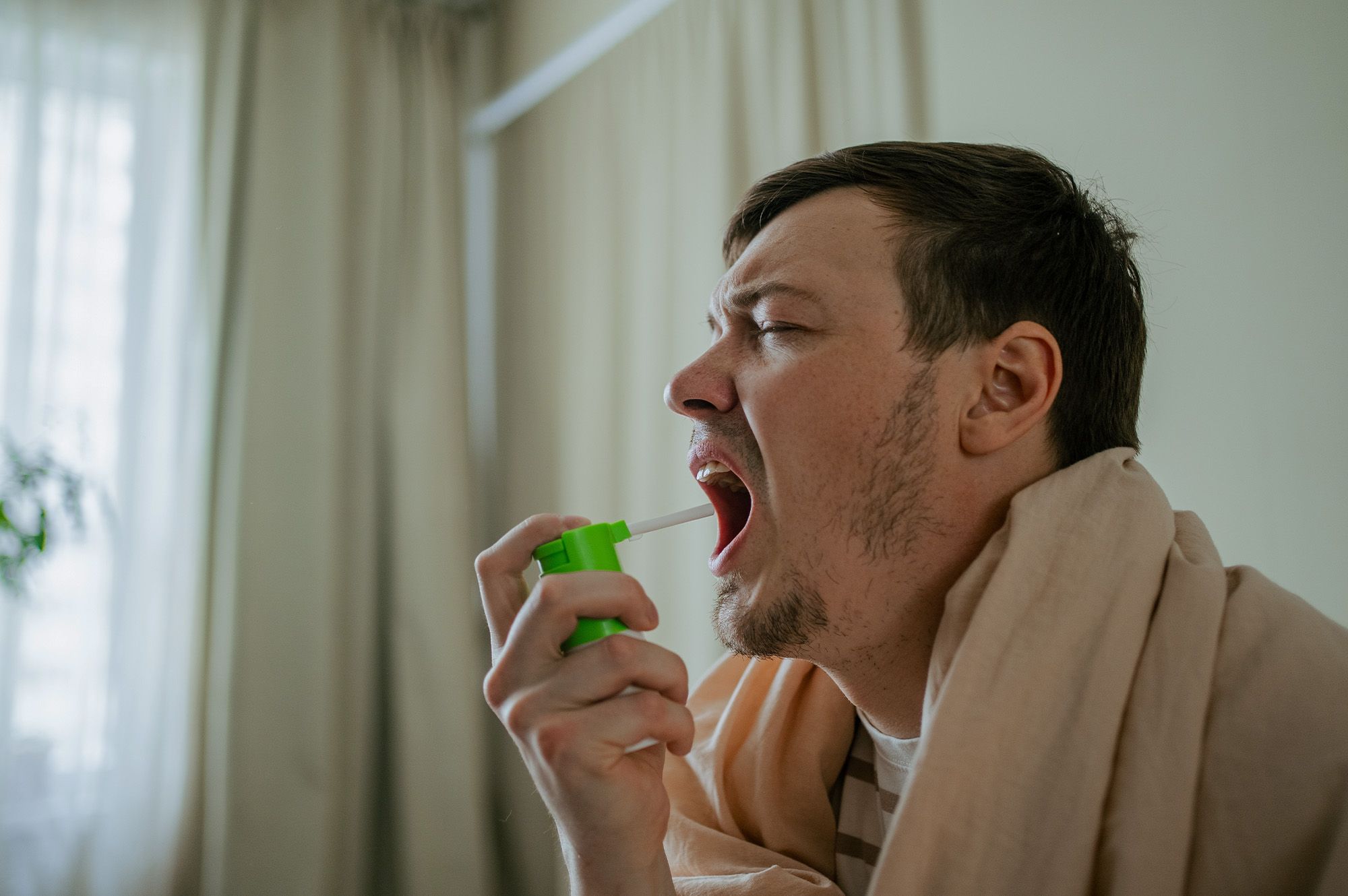 Infections in the mouth or throat