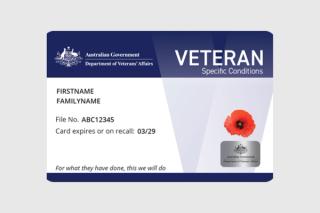 Veteran White Card Holder