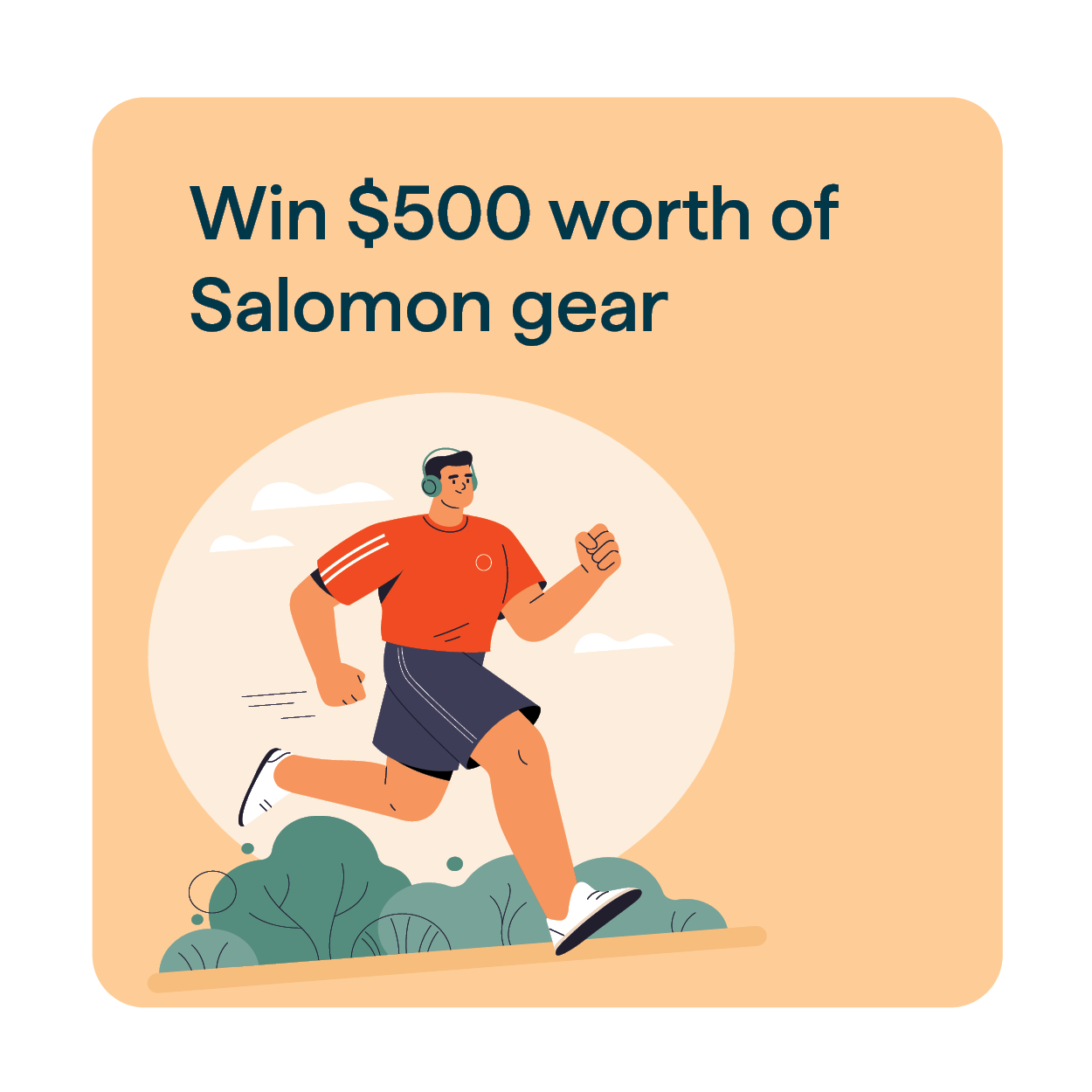 Refer A Friend prize graphic, win a $500 Salomon e-gift card.