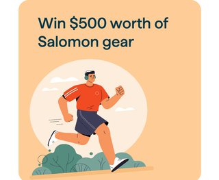 Refer A Friend prize graphic, win a $500 Salomon e-gift card.