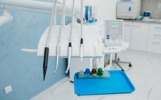 Image of dentist tools that are used for a regular check-up.