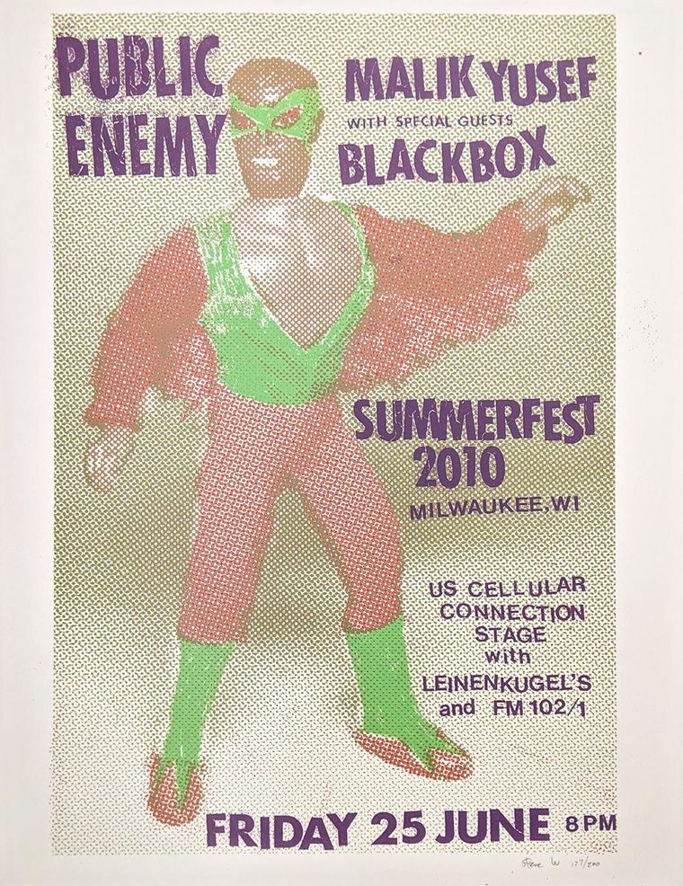 Public Enemy concert poster