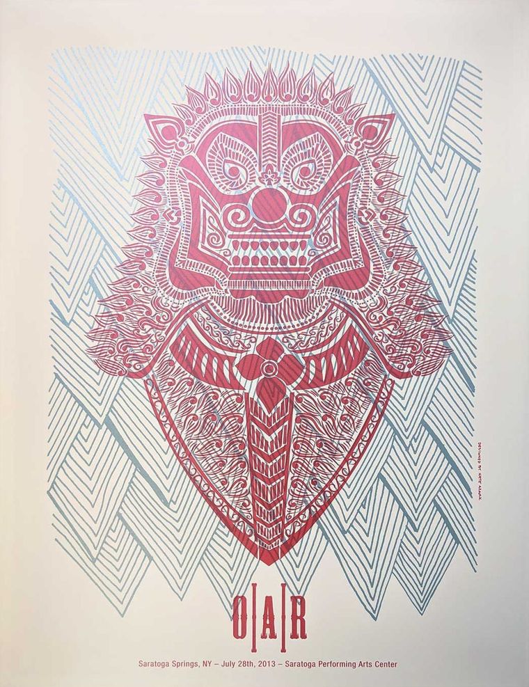 O.A.R. concert poster - Saratoga Springs, New York