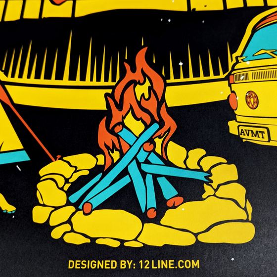 Alpine Valley Music Theatre 2022 poster campfire detail