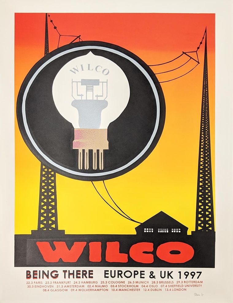 Wilco 1997 European and UK Tour Poster