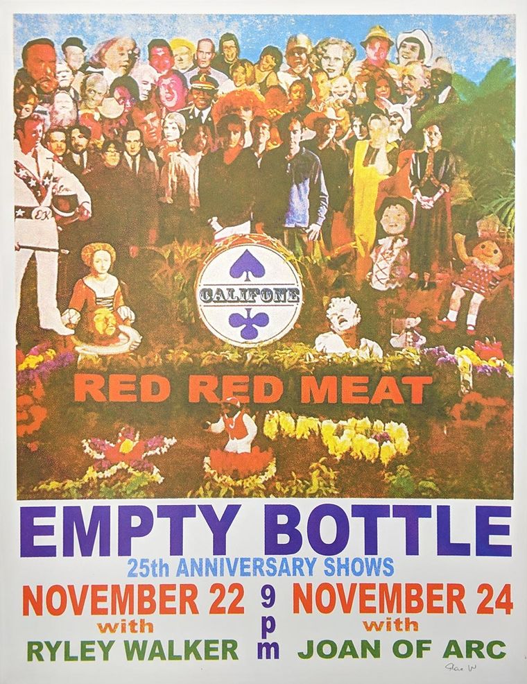 Red Red Meat concert poster - Chicago, Illinois