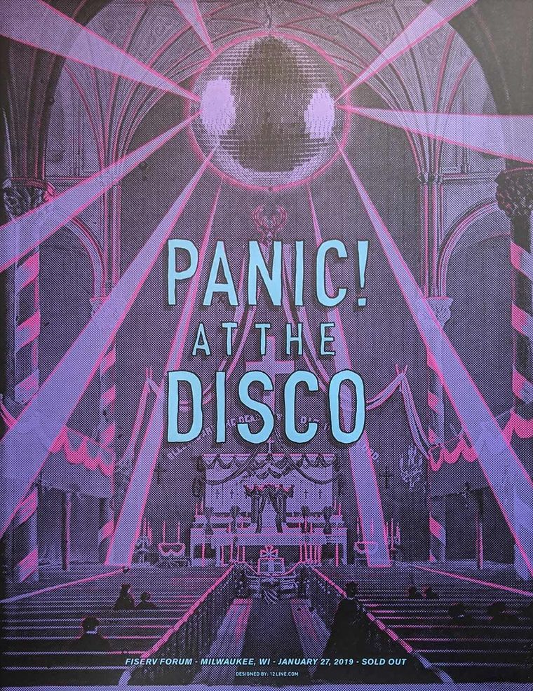 Panic! At the Disco concert poster - Milwaukee, Wisconsin