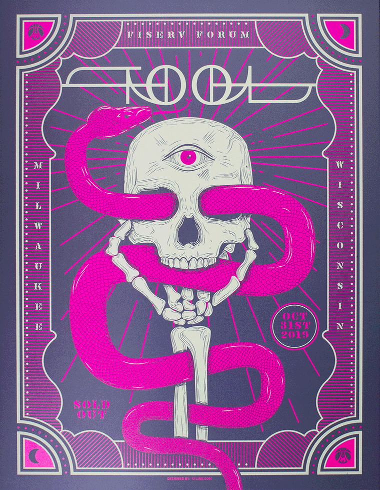 Tool Halloween Concert Poster - Milwaukee, Wisconsin
