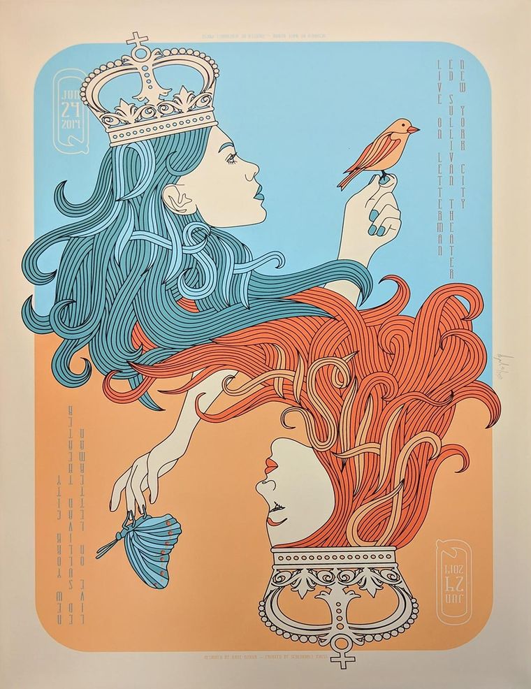 Phish concert poster - Ed Sullivan Theater - New York, New York