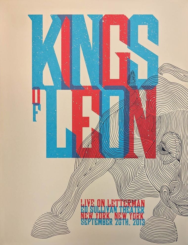 Kings of Leon concert poster - New York, New York