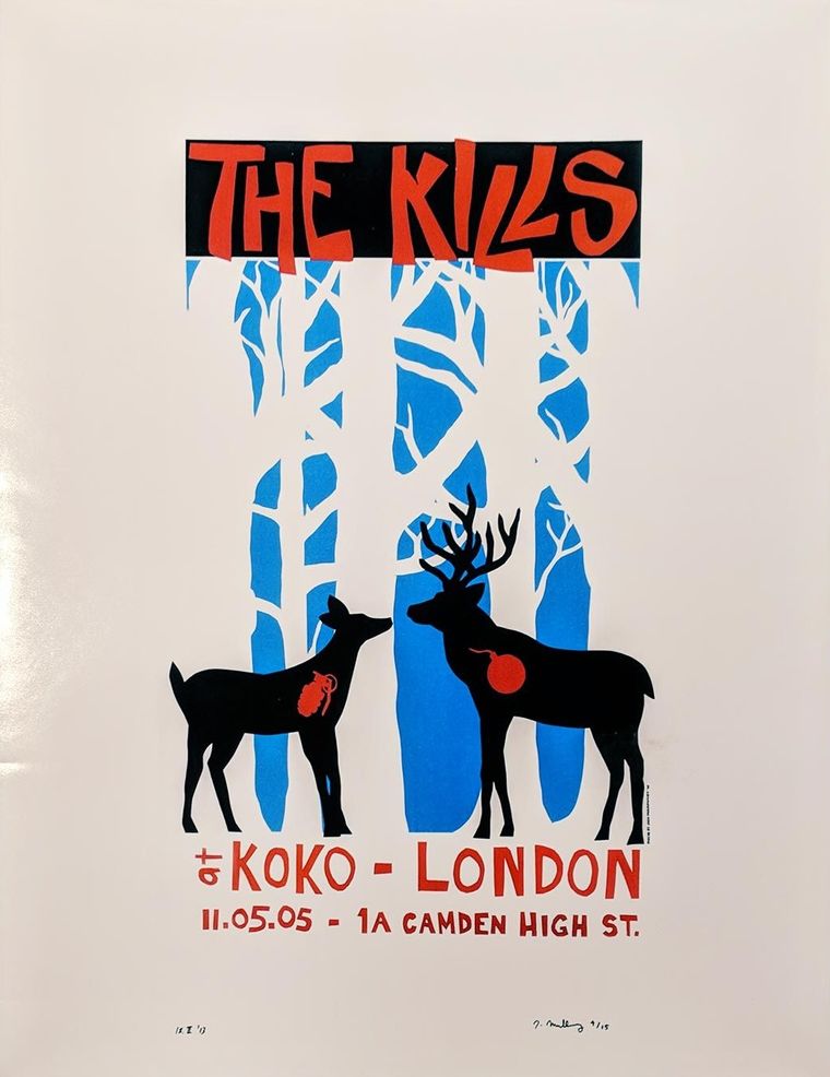 The Kills concert poster - London, England