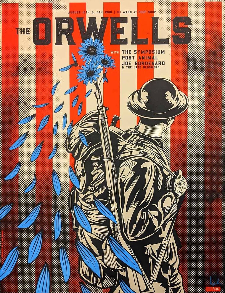The Orwells Chicago Concert Poster (2016, Chop Shop)
