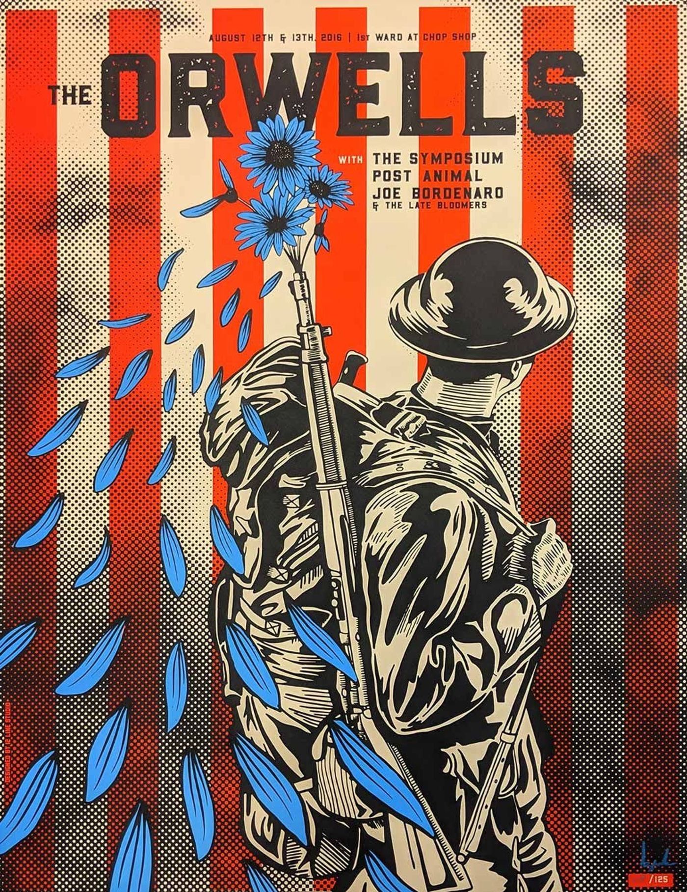 The Orwells Chicago Concert Poster (2016, Chop Shop)