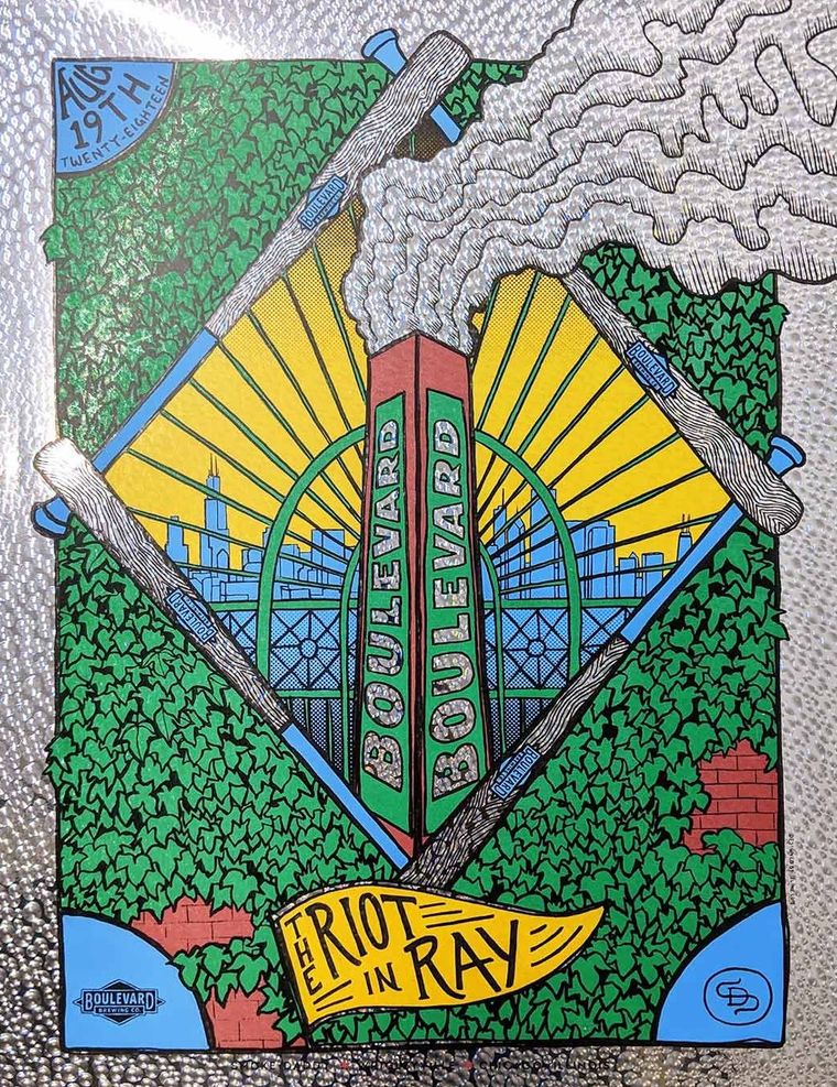 The Riot in Ray concert poster - Chicago, Illinois - Foil