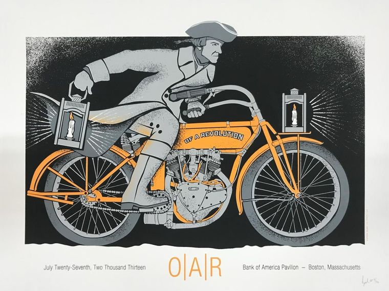 O.A.R. concert poster - Boston, Massachusetts