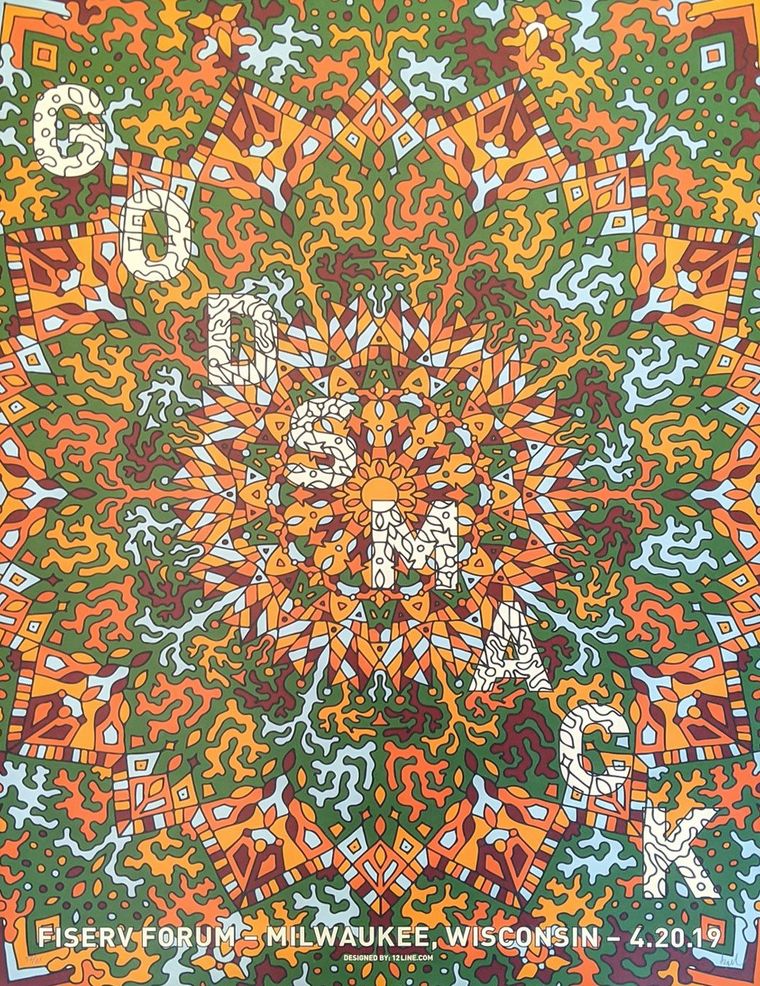 Godsmack concert poster - Milwaukee, Wisconsin