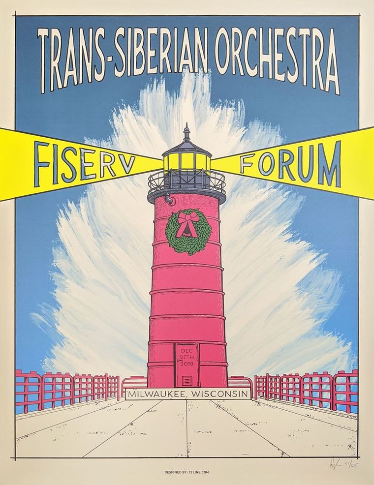 Trans-Siberian Orchestra concert poster - Milwaukee, Wisconsin