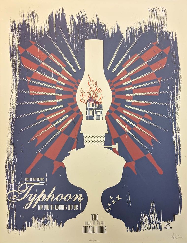 Typhoon concert poster - Chicago, Illinois