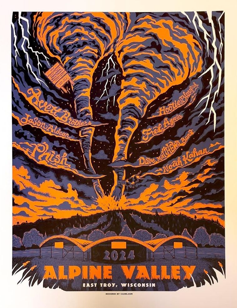 Alpine Valley 2024 Season Poster (artist edition)