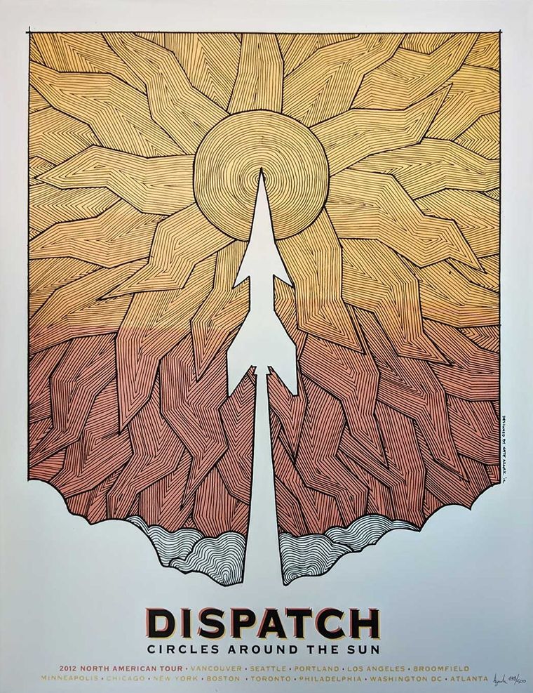 Dispatch - Circles Around the Sun 2012 North American tour poster