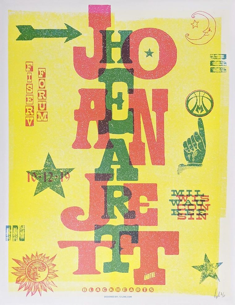 Heart & Joan Jett concert poster - Milwaukee, Wisconsin