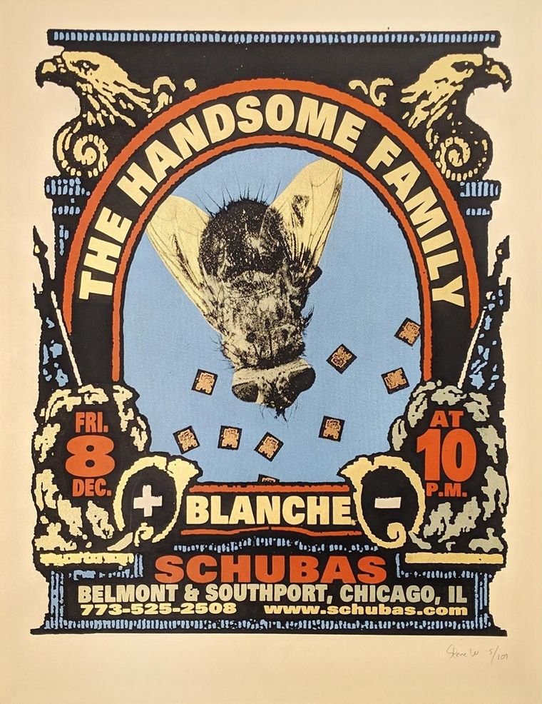 The Handsome Family concert poster - Chicago, Illinois