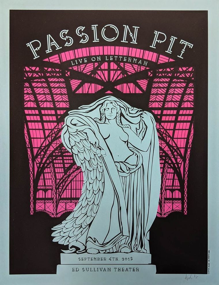 Passion Pit concert poster - New York, New York