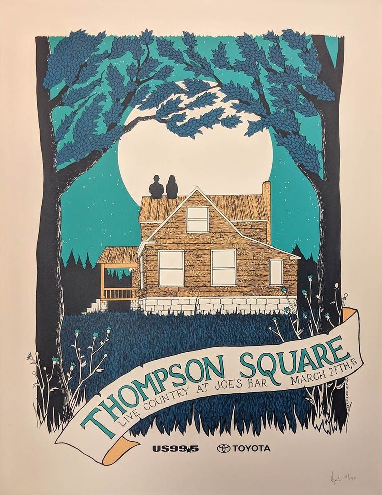 Thompson Square concert poster - Chicago, Illinois