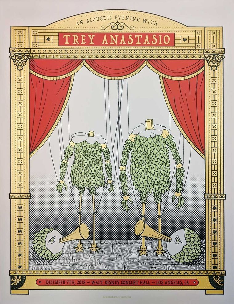 Trey Anastasio concert poster - Los Angeles, California