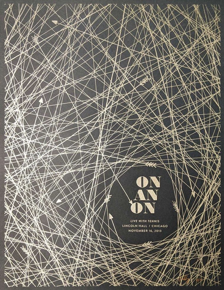 On An On concert poster - Chicago, Illinois