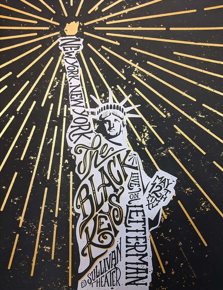 The Black Keys concert poster - New York, New York