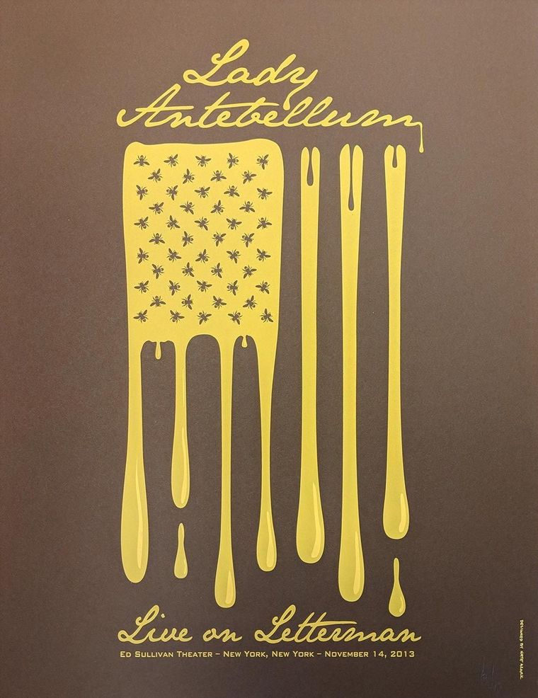 Lady Antebellum concert poster - New York, New York