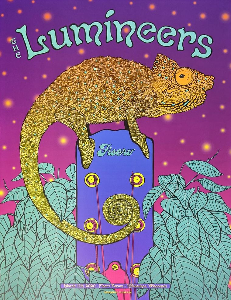 The Lumineers concert poster - Milwaukee, Wisconsin