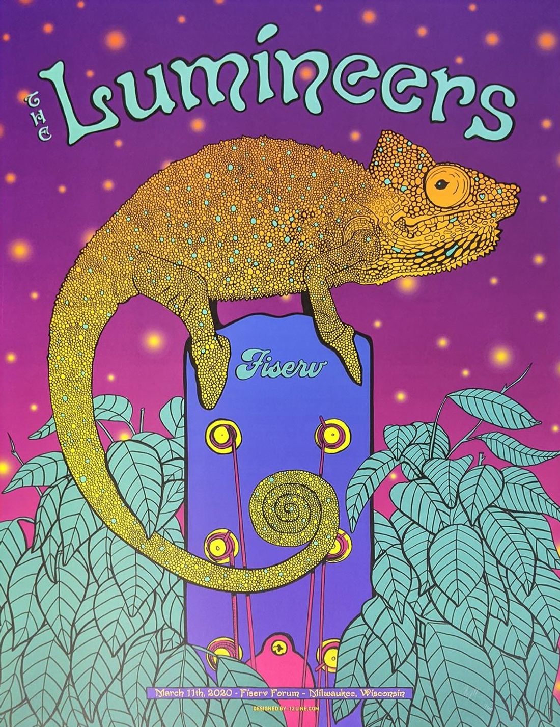 The Lumineers concert poster - Milwaukee, Wisconsin