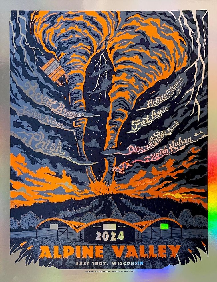 Alpine Valley 2024 Season Poster (Artist Edition – Foil Variant)