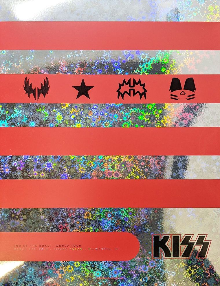 Kiss concert poster - Milwaukee, Wisconsin - Foil