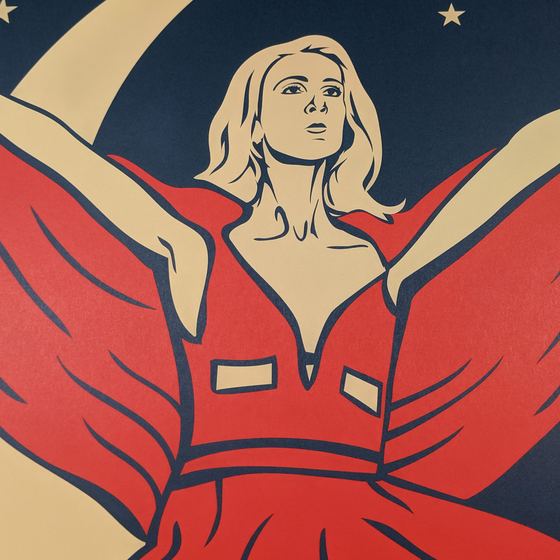 Celine Dion concert poster from the November 3rd performance at Fiserv Forum in Milwaukee, Wisconsin