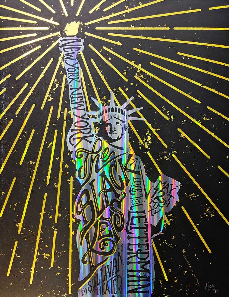 The Black Keys concert poster - New York, New York - Foil