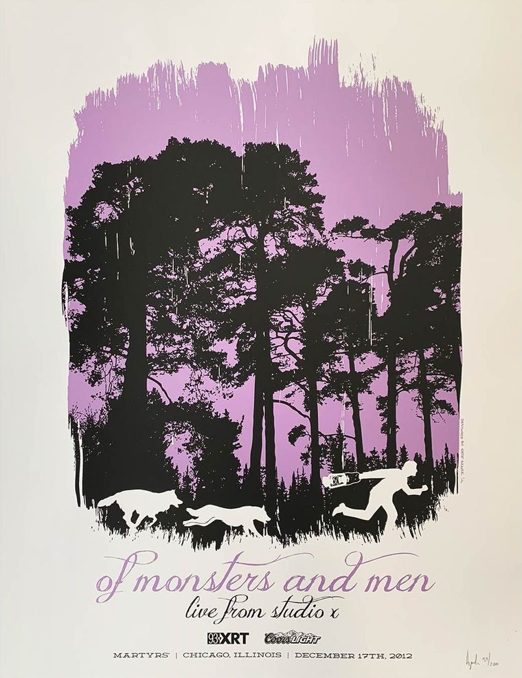 Of Monsters and Men concert poster - Chicago, Illinois