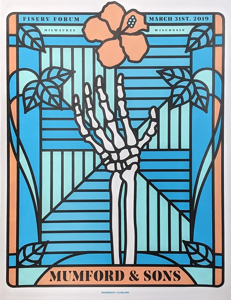 Mumford and Sons concert poster - Milwaukee, Wisconsin