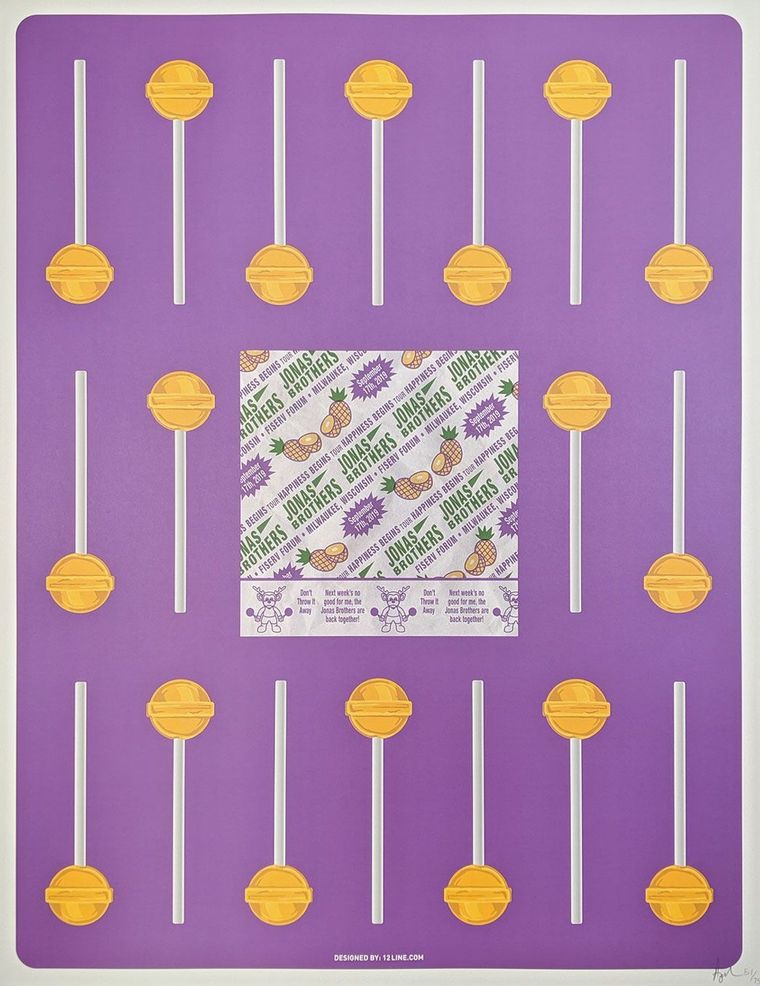 Jonas Brothers concert poster - Milwaukee, Wisconsin