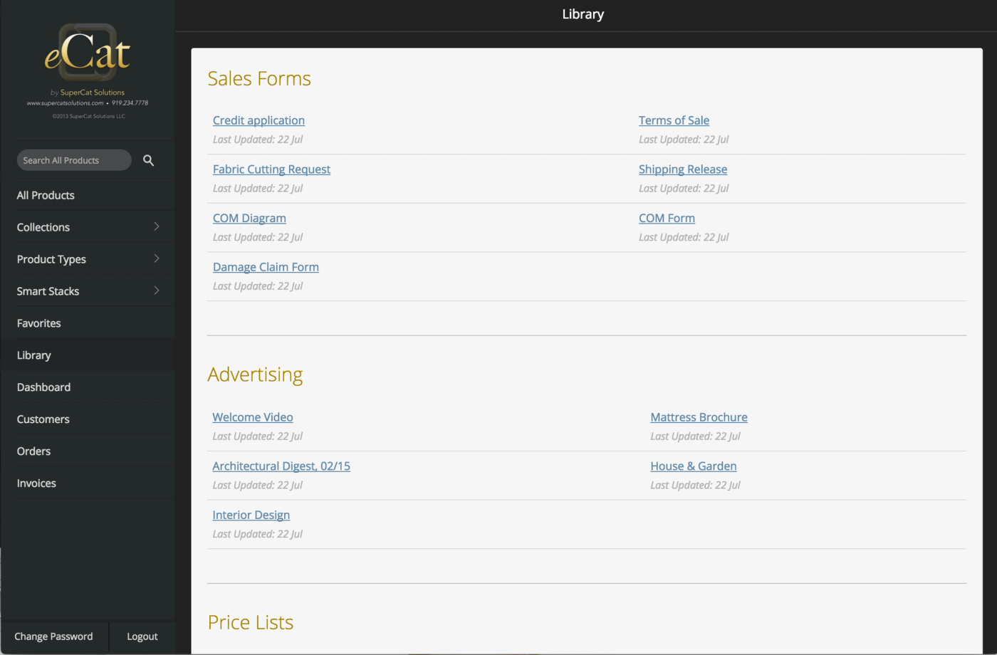 Resource Library View