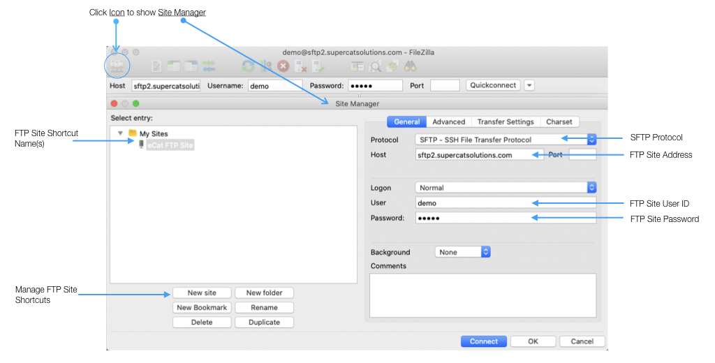 File Zilla Shortcut