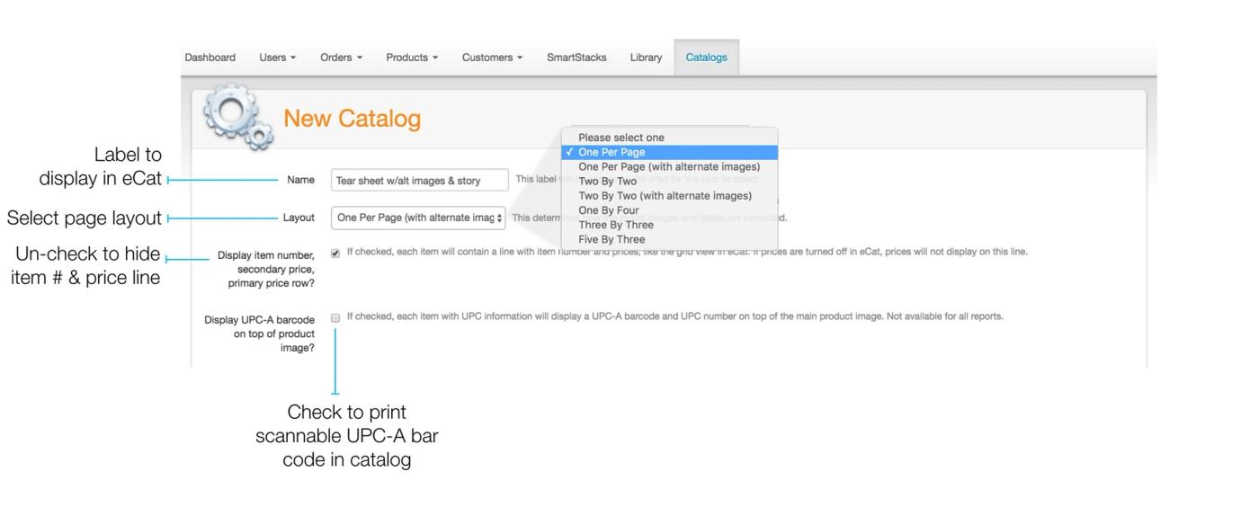 Catalog Creation