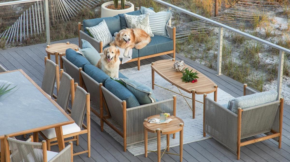 Summer Classics outdoor furniture on a deck — SuperCat case study