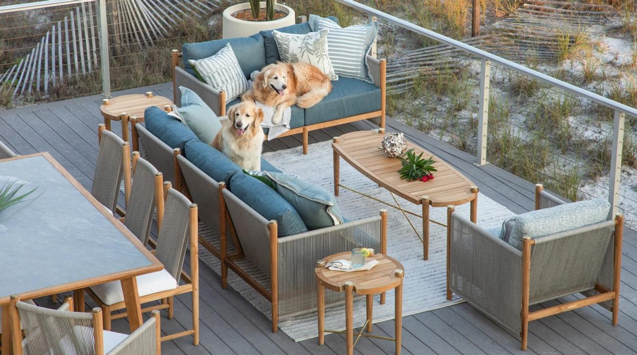 Summer Classics outdoor furniture on a deck — SuperCat case study