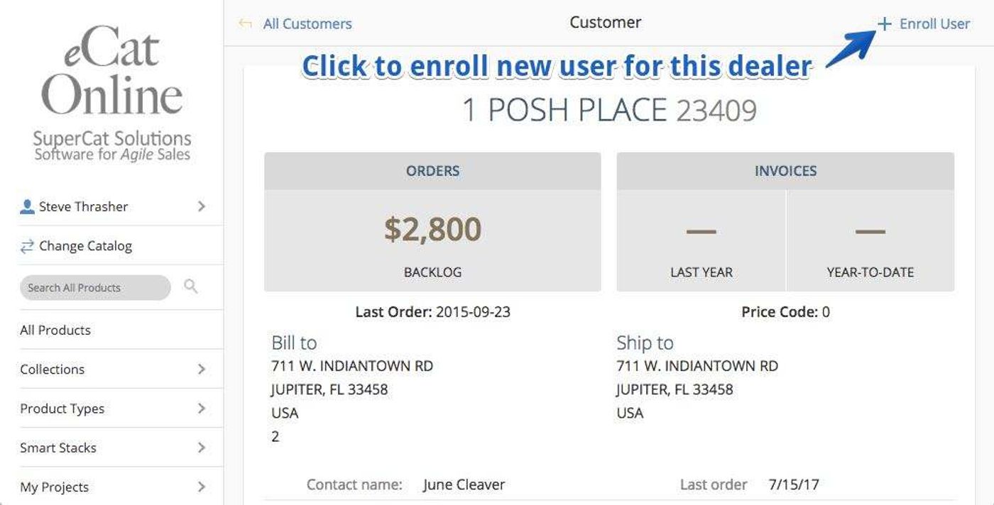 Click To Enroll User