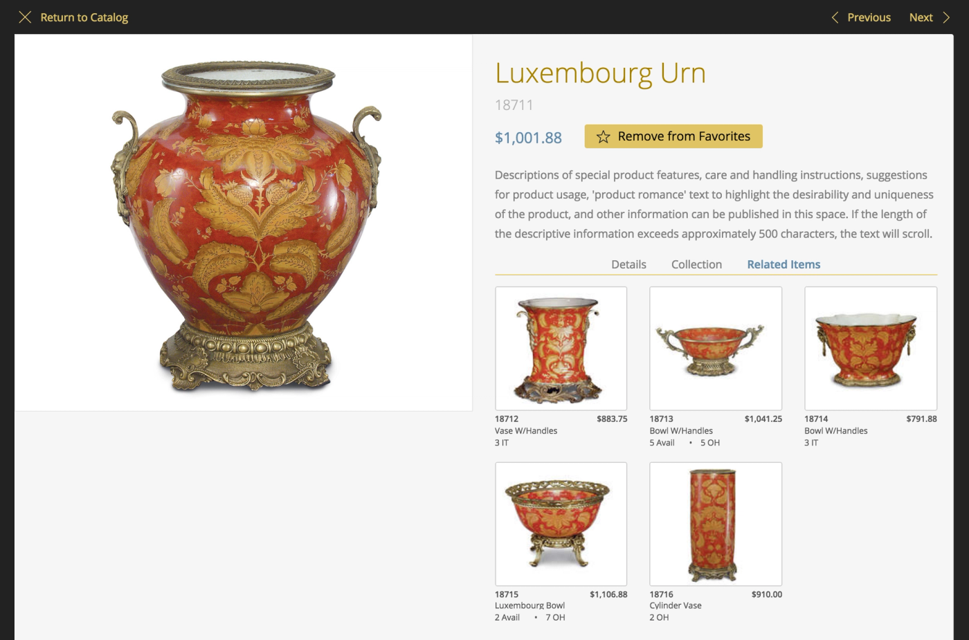 Related Items View